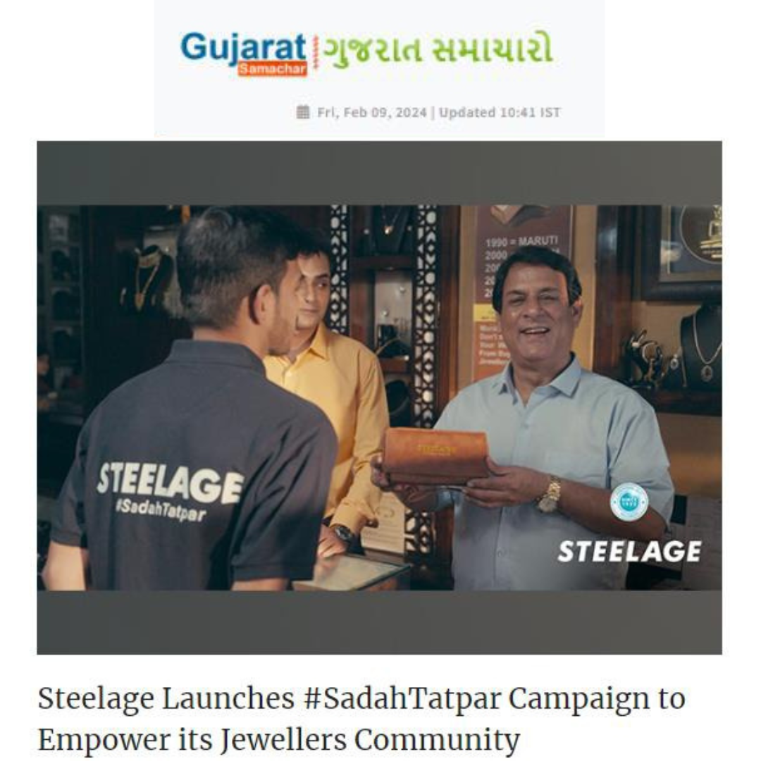 Steelage Launches #SadahTatpar Campaign to Empower its Jewellers Community